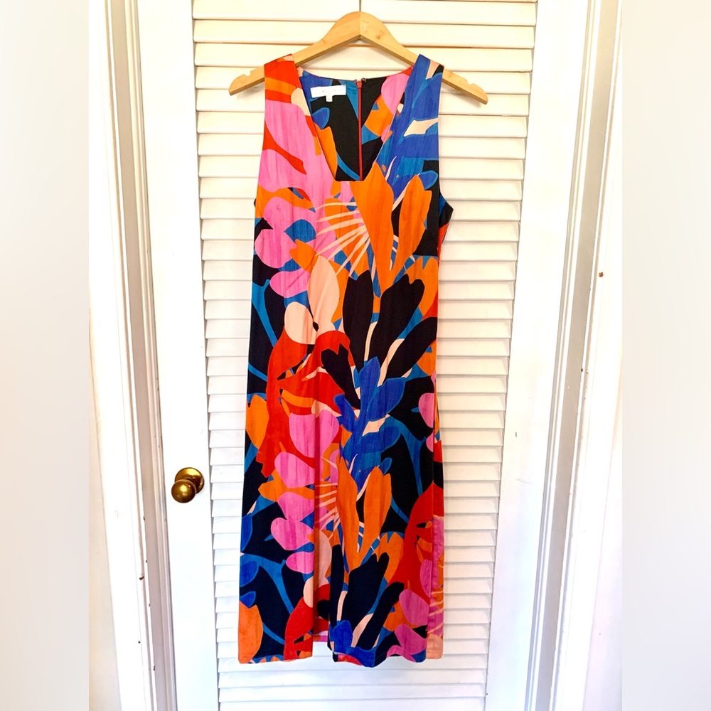 COREY LYNN CALTER FLORAL MIDI DRESS - Worn Once EUC
